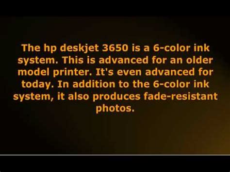 Hp deskjet 3650 c8974c ink. HP DeskJet 3650 -- InkJet Color Printer - YouTube