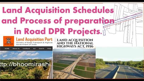 Land Acquisition Process And Schedules Preparation In Road Dpr Projects