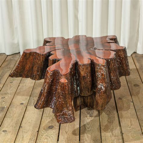 This piece is given a helping hand from the earth and passes it on to your living room impressive teak wood root coffee table. A Lacquered Cypress Root Coffee Table at 1stdibs