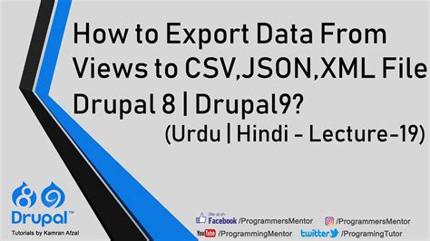 So that we can customize the layour as per our requirements. How to Export Data From Views to CSV, JSON, XML File ...