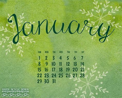 Free Desktop Backgrounds For January