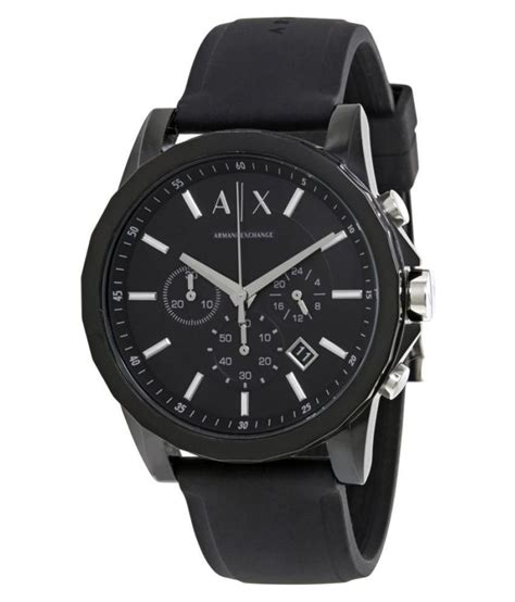 Update your style by shopping the men's and women's collections of clothing and accessories. Armani Exchange Black Chronograph Watch - Buy Armani ...