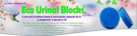 Eco Urinal Blocks Bluo Urinal Screens Bio Urinal Blocks