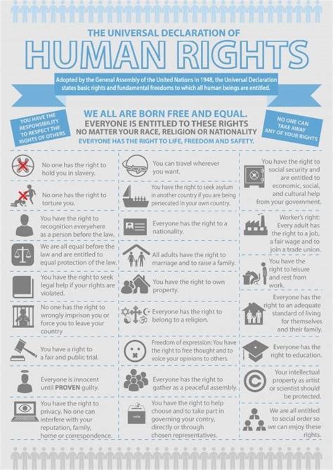 infographic universal declaration of human rights your number one source