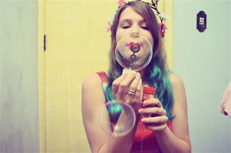 Women Blowing Bubbles Flickr