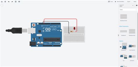 Blinking Led Using Arduinotinkercad 5 Steps Instructables