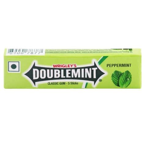 wrigley s doublemint peppermint classic gum 13 g jiomart