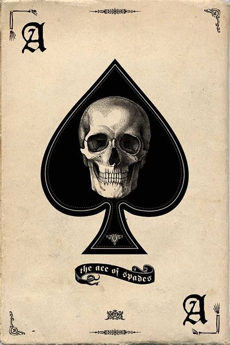 Pyramid Ace Of Spades Maxi Poster Poster Showing A Skull In An Ace Of