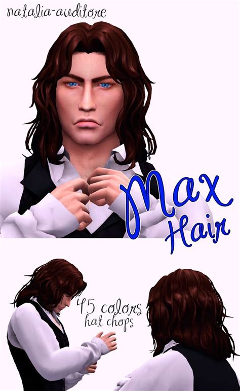 Max Hair Natalia Auditore On Patreon Sims Hair Sims Sims 4