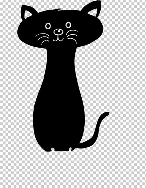 Black Cat Cat Cartoon Whiskers Small To Medium Sized Cats Png Clipart