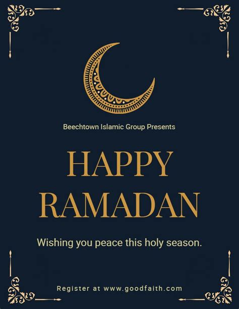 Happy Ramadan Wish Card Design Template Ramadan Wishes Ramadan