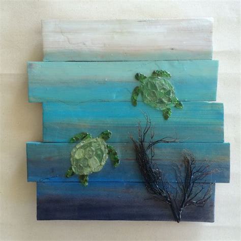 Glass painting fanatics can take their artistic skill to the next level revamping their old stemware. Sea glass art Sea turtle hawaiian honu tortuga tortoise by ...