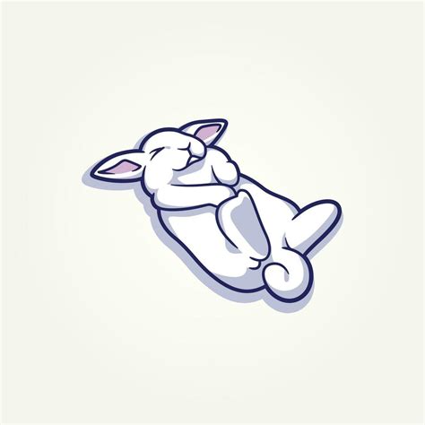 Sleeping Rabbit Vector Art Icons And Graphics For Free Download