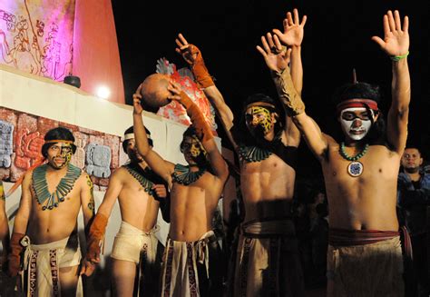Honduras Chorti Maya Celebrates After Winning Ancient Mayan Ball Game
