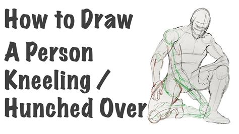 How To Draw A Person Kneeling White Texture Canvas Painting Spackle