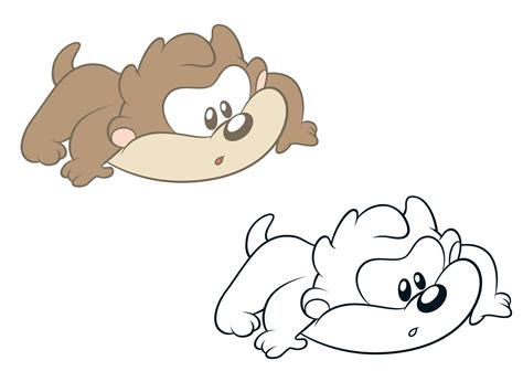 Esperamos que disfrute de nuestra colección de imágenes para usar en el dibujo. Tazmania bebe para colorear - Imagui