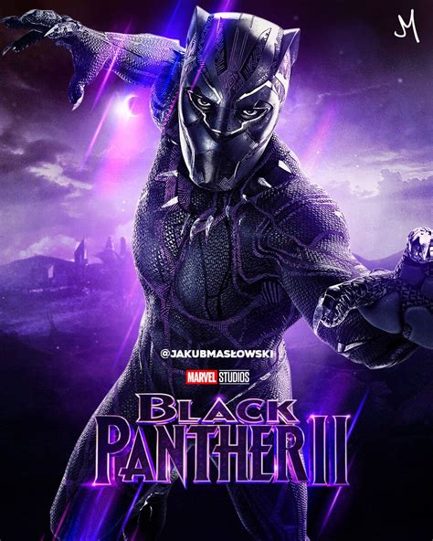 Black Panther Ii By Jakub Masłowskichadwick Boseman Black Panther