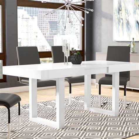 These extending dining table offer clever functionality in contemporary designs and materials. Marissa Expandable Dining Table & Reviews | AllModern