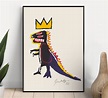 Jean Michel Basquiat Basquiat Dinosaur Exhibition Poster | Etsy