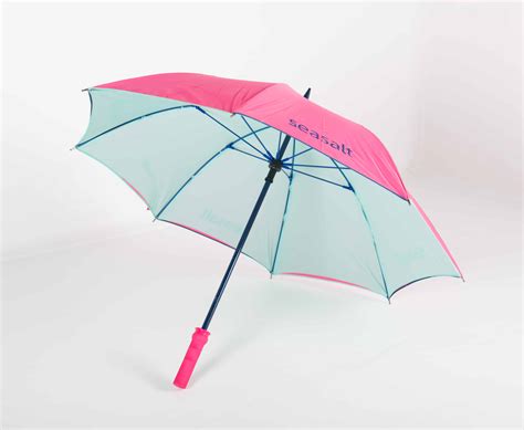 Promotional Umbrellas Logu Mini Fibrestorm Automatic Golf Umbrella