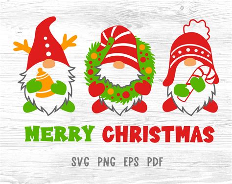 Christmas Gnome Svg Files For Cricut Christmas Shirt Designs Etsy
