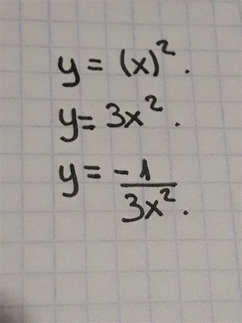 como graficar y x a la 2 y 3x a la 2 y 1 sobre 3 x a la 2 brainly lat