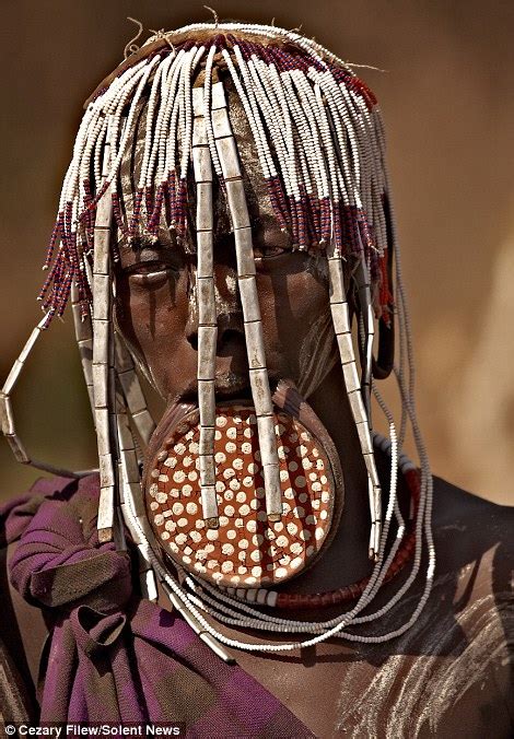 Mago National Parks Mursi Tribe Women Wear Five Inch Plates In Their