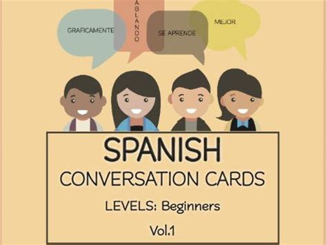 Spanish Conversation Cards Level Beginners Vol1 Teaching Resources