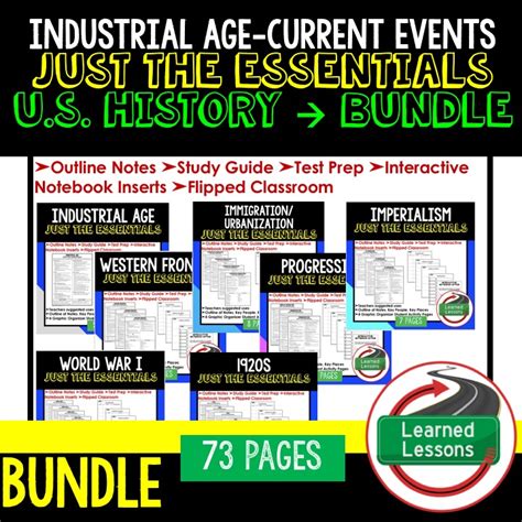 American History Outline Notes Just The Essentials Unit Review Study