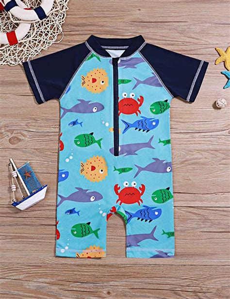 ( 0.0 ) out of 5 stars current price $21.99 $ 21. Toddler Kids Baby Boy Swimsuit Short Sleeve Bathing Suit ...