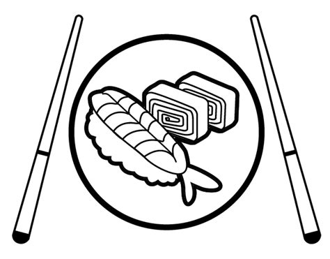Check spelling or type a new query. Plate of Sushi coloring page - Coloringcrew.com