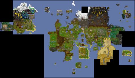 Old School Runescape World Map By Jagex Ltd Rimaginarymaps