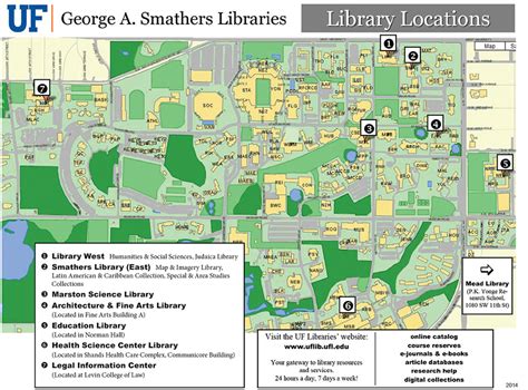 Library Location Map George A Smathers Libraries Uf Libraries