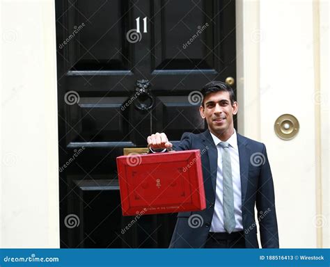 Rishi Sunak Outside No 11 Downing Street In London UK Editorial