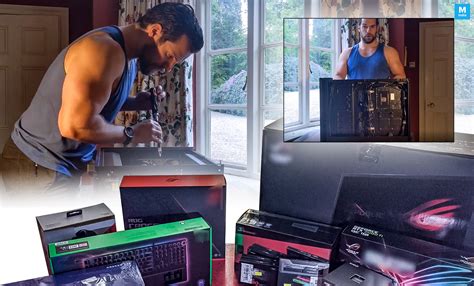 Henry Cavill Builds His Own Goddamn Gaming Computer While Flexing