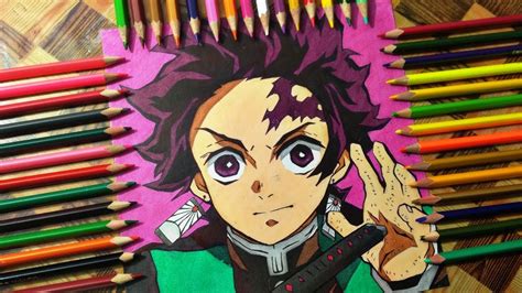 Drawing Demon Slayer Tanjiro Kamado Youtube