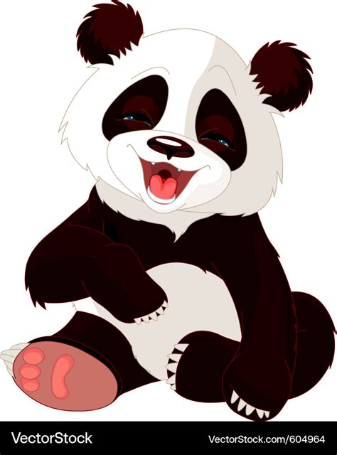 Cute Baby Panda Royalty Free Vector Image Vectorstock