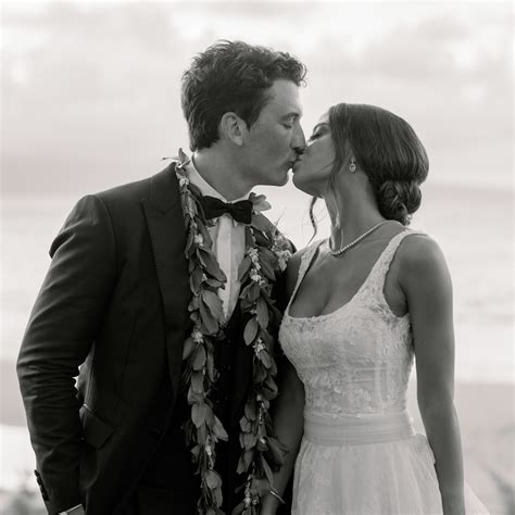 But did you expect rose gilded swans? See the First Photos From Miles Teller and Keleigh Sperry ...