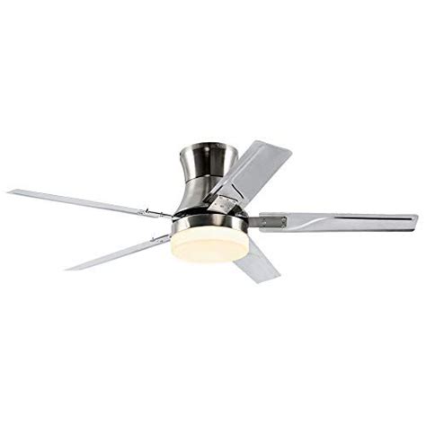 Ceiling fans can lower energy costs. RainierLight 48 Inch Flush Mount Ceiling Fan with Light ...