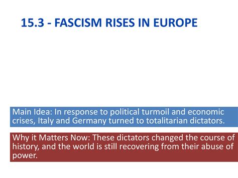153 Fascism Rises In Europe
