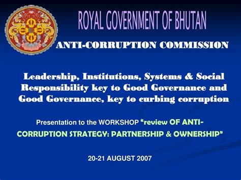 ppt royal government of bhutan powerpoint presentation free download id 3426345