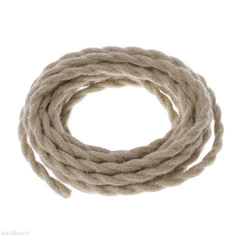 5 Meters 2x075 Vintage Rope Twisted Electric Wire Retro Diy Hemp