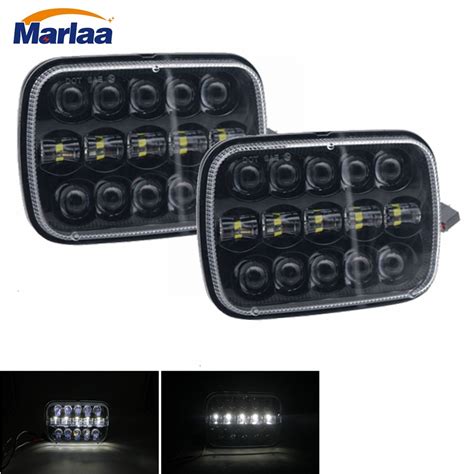 Marlaa Led Rectangular Headlight Projector 7x6 5x7 Inch Sealed Beam