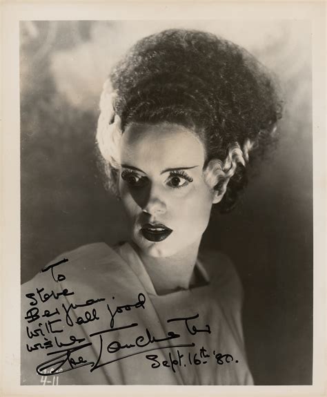 Bride Of Frankenstein Elsa Lanchester Signed Photograph Rr Auction