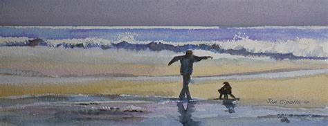 Dancing On The Beach Painting by Jan Cipolla