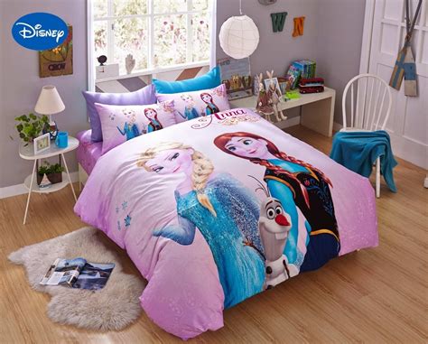 Frozen toddler bed set walmart. Pink Disney Cartoon Frozen Elsa Anna 3D Printed Bedding ...