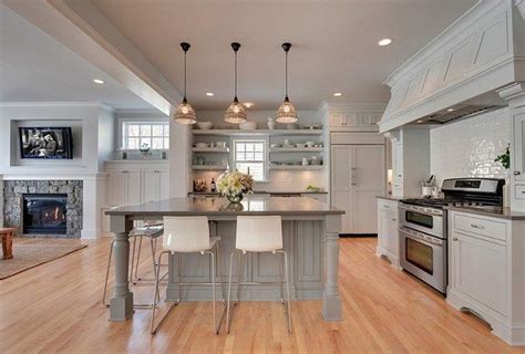 Open concept kitchen family room. gray kitchen open concept gray kitchen gray kitchen opens ...