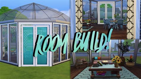 Casual Conservatory Sims 4 Room Build Youtube