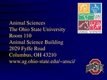 PPT - Animal Sciences The Ohio State University Room 110 Animal Science ...