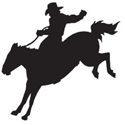 Bronc Rider Silhouette At Getdrawings Free Download